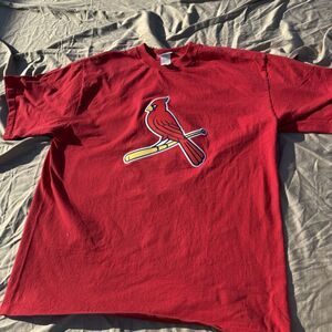 St. Louis Cardinals Tee Mens Sz XL Red CSA Made in USA Baseball Shirt Heavy